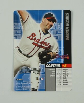 Darren Holmes P11 - MLB Showdown Stars 2003 League Promo Card - Atlanta Braves - Image 1 of 2