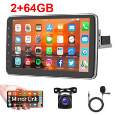 Produktbild - 2+64G 10.1 zoll 1DIN Android 13 AUTORADIO GPS Navi BT USB WIFI HiFi MP5 + Kamera