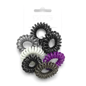 7 x Haargummis Spiralhaargummis Haarbinder Zopfgummi Haargummi Ø 4 cm SOLIDA - Bild 1 von 1