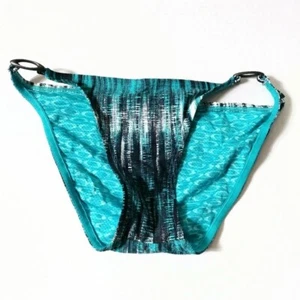 Oakley Aqua White & Black Bikini Bottoms Size XS - Picture 1 of 6