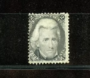 KMC4076-US #73 (U235) Andrew Jackson, 2¢ schwarz, 1863, M, H, VF, CV 325,00 $ - Bild 1 von 2