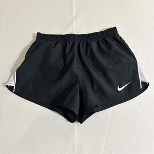 Nike Girls Dri Fit Black & White Lined Short Size XL Youth - Picture 1 of 10