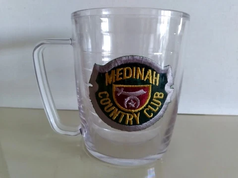 Original New Medinah Country Club Tervis Tumbler, Mug, with Medinah Patch Cover
