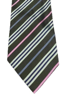 Corbata para hombre Burberry London 100 % seda a rayas multicolor Foto 1 de 4