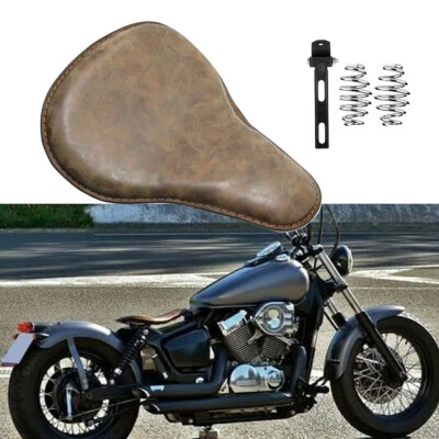 Asiento del conductor Bobber Solo 14"x12" con resortes para Honda Shadow VT 750 1100 600 Foto 1 de 4