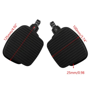 Universal Black Mini Footpegs Rest Rear Front Rider For Harley Sportster Models  - Picture 1 of 6