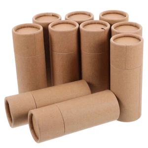10 Stück Kraftpapier Geschenkbox Bastelröhre Pappröhrchen zum Basteln - Bild 1 von 12