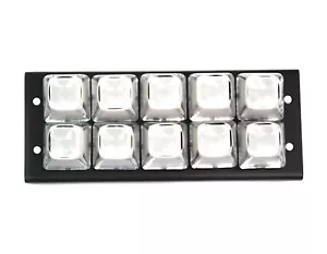 1 Stck. Weiße Tastatur 5x2 2x5 10 Tasten Metall Panel SPST Maschine Druckknopf Schalter - Bild 1 von 8