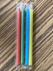 Giant Plastic Straws Red Blue Green Yellow