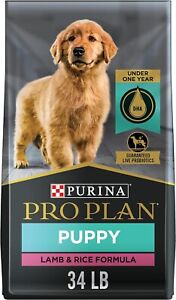 Purina Pro Plan High Protein DHA Puppy Lamb & Rice Formula Dry Dog Food, 34 lbs.