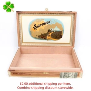 Sobremesa El Americano Empty Wood Cigar Box 11.25" x 7" x 1.75" - Picture 1 of 12
