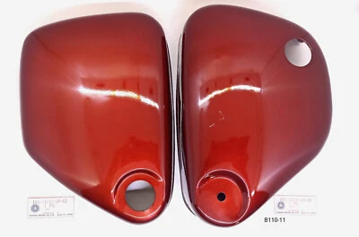 Yamaha YL3 YL1 1968 100 Twin Jet Side Cover Panel Par Rojo Nuevo de Lote Antiguo Japón Foto 1 de 4