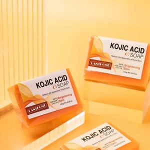 Kojic Acid Soap Natural Collagen Acne Dark Spot Remover Toilet Soap 2 Pack 100G - Picture 1 of 9