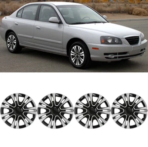 For Hyundai Elantra 4PCS 15" Wheel Covers Snap Hub Caps Fit R15 Tire Steel Rim  - Picture 1 of 13