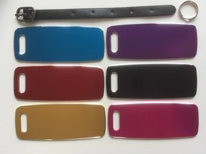 Engraved aluminium luggage tag / keyring / golf bag / school bag / name ID tag - Picture 1 of 7