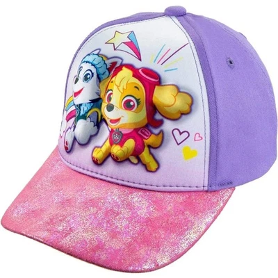 Nickelodeon Toddler Girls Paw Patrol Best Pups 3D Cotton Baseball Hat PinkPurple - Image 1 of 4