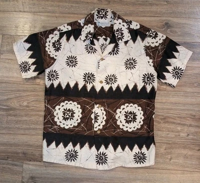 Camisa Aloha de Colección Waltah Clarke's Hawaiian Shop Para Hombres Cuello de Campamento Abotonada - XL Foto 1 de 4