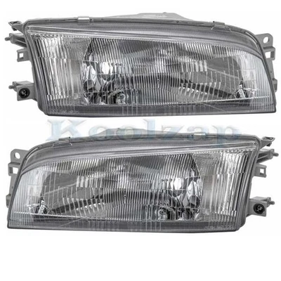 For 97-01 Mirage Sedan 4-Door Headlight Headlamp Head Light Lamp w/Bulb SET PAIR - Image 1 of 4