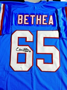 Elvin Bethea Signed Jersey Houston Oilers DE HOF JSA Certified - Picture 1 of 1