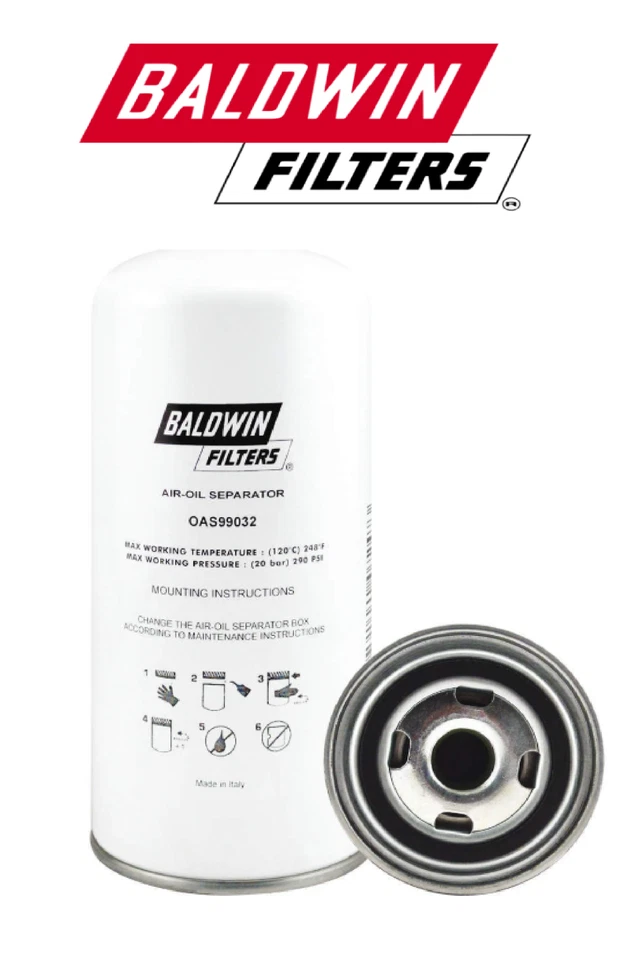Genuine Baldwin - Air Oil Separator Filter OAS99032 - Image 1 of 1