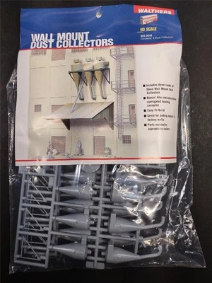 Walthers, Cornerstone. Kit escala HO COLECTORES DE POLVO INDUSTRIALES MONTAJE EN PARED Nuevo Foto 1 de 4