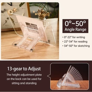 (R23) Soporte para libros de escritorio soporte de lectura acrílico soporte para libros transparente para cocinar TDW - Imagen 1 de 12