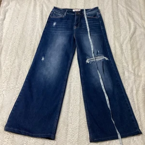 Risen Jeans Damen 9/29 Wide Distressed Hobo Mom Style High Rise Jeans  - Bild 1 von 10