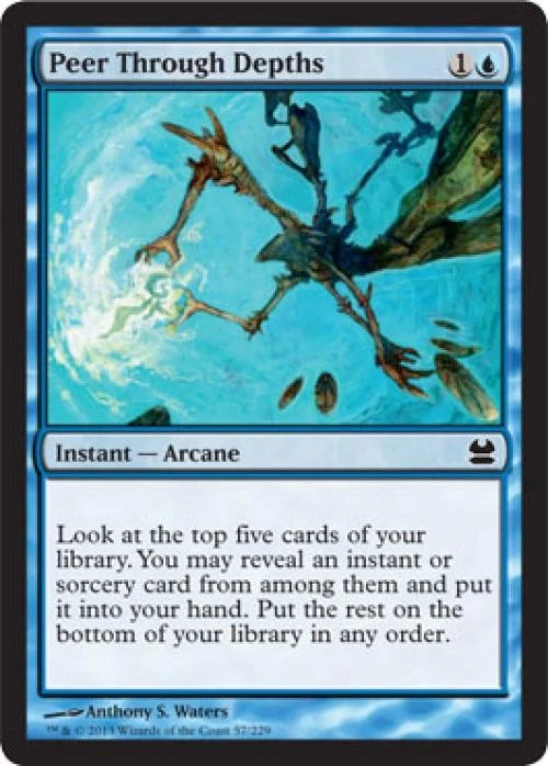 Peer Through Depths - Light Play MTG Modern Masters - Image 1 of 1