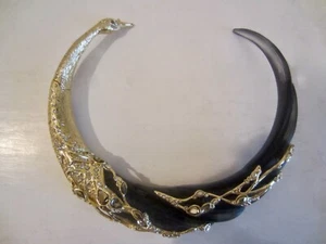 NUOVA COLLANA ALEXIS BITTAR IMPERIAL NERA CRISTALLO LUCITE COLLARE CIGNO $445 - Foto 1 di 6