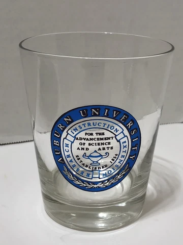 Vintage AUBURN University TIGERS Drinking Glass Cover