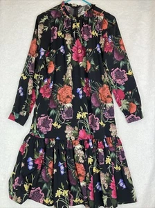 Christina Rohde Dress Girls Size 16 Floral Tiered Ruffle - Picture 1 of 5