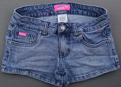 Pantalones Cortos Lee Jean Niña Bordados Flores 5 Bolsillos Elastizados Talla 7 (24x2) Foto 1 de 4