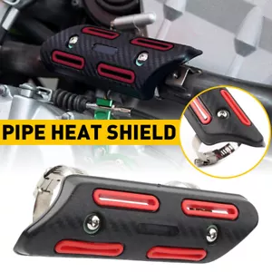 Red Pipe Heat Shield Guard Cover For Honda CRF450R 2002-2020 CRF450X 2005-2020 - Picture 1 of 17