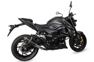 GSX-S750 escape SP ingeniería fibra de carbono redondo Stubby Moto GP 2017-2021 - Imagen 1 de 9