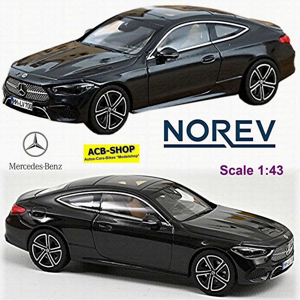 1 43 NOREV Mercedes Benz Cle-Class Coupe (C236) 2024 Graphite Grey NV351360