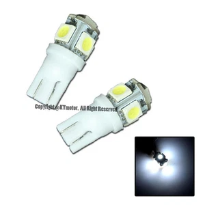 Brand New 2 Pcs White 194 T10 5-SMD Wedge 5050 Auto Use LED Light Bulbs Xenon - Picture 1 of 1