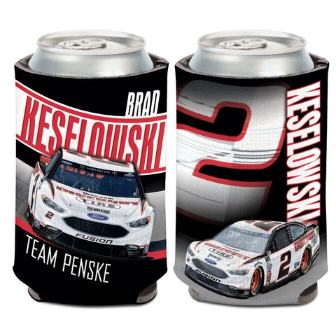 Brad Keselowski 2018 Discount Tire Can Cooler 12 oz. NASCAR Koozie Cover