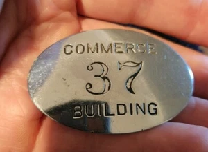Original Pre WWII era Herbert Hoover Commerce Government Building ID Badge - Picture 1 of 3