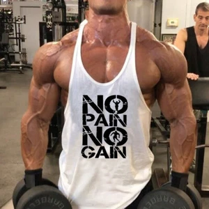 Camiseta sin mangas de gimnasio para hombre nueva sudoración sudor espalda corredora entrenamiento talla suelta chaleco - Imagen 1 de 9