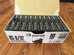 Maxell HS-8/112 8mm Data Cartridges - Box of 10 All Sealed - Data 8 - 10 pack - Picture 1 of 5