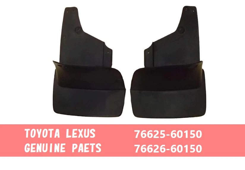 Toyota Lexus Genuine Land Cruiser 98-07 UZJ100 LX470 Rear Mud Guards Flaps OEM Foto 1 de 1