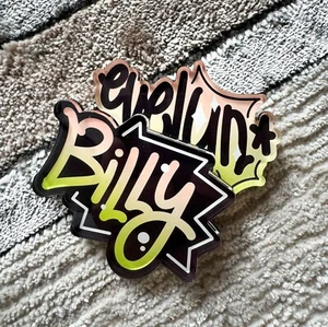 Namensmagnet: BILLY | für Kühlschrank, Spind oder Büro | Graffiti | Kalligrafie - Bild 1 von 5