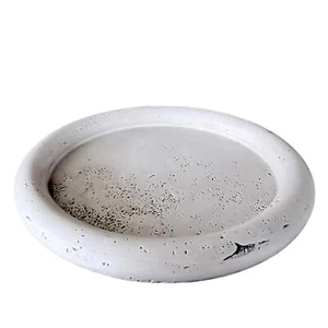 Centerpiece Home Decor Natural Travertine Centerpiece Centerpiece Plate Ø 40cm - Picture 1 of 9