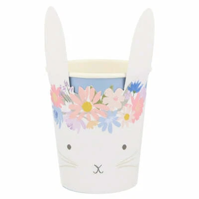 Spring Easter Floral Bunny Party Cups (8 Pack) - Image 1 of 4