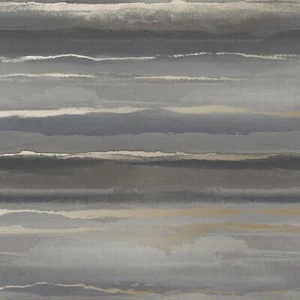 Rasch Mirage Design Library Horizon Storm Sunset Stripe Wallpaper Grey 282954 - Picture 1 of 2