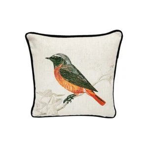 12" x 12" Bird On Brand Pillow Throw Pillow Decorative Cushion Cover Home Decor - Picture 1 of 5