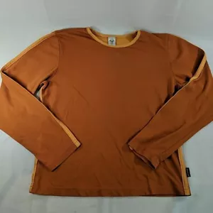 prAna Orange Long Sleeve Orange M Medium Shirt Top Lightweight Women's Side - Picture 1 of 13