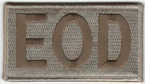 Brown EOD Explosive Ordinance Disposal Patch Fits For VELCRO® BRAND Loop Fastene - Picture 1 of 1