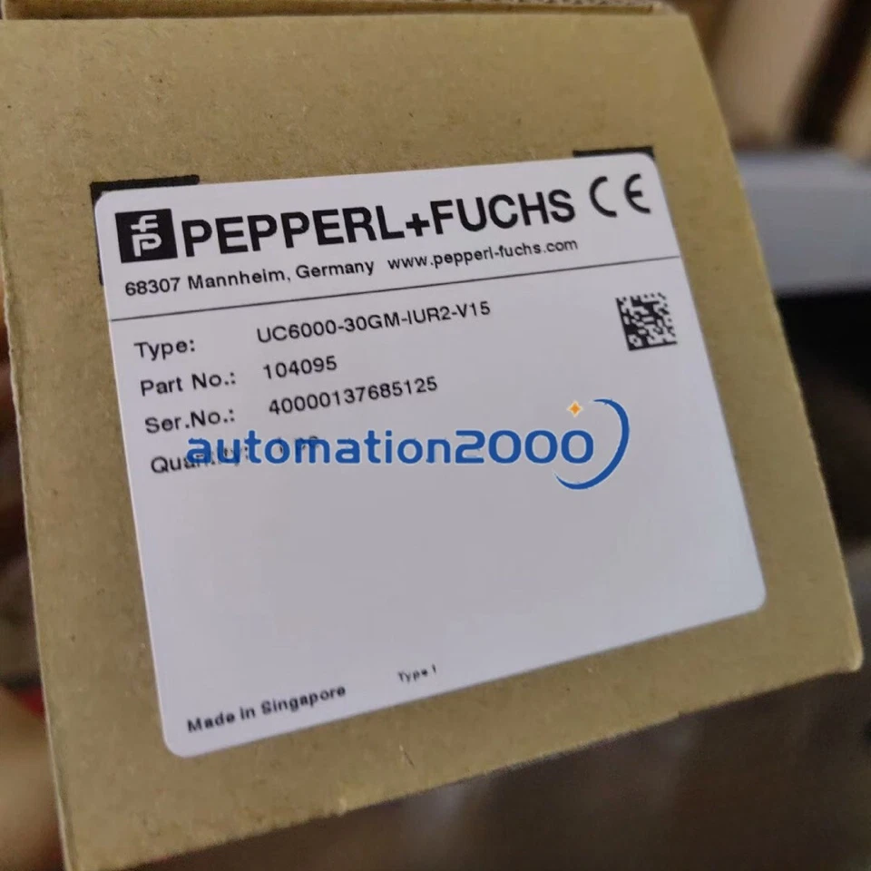 1pc New Pepperl+Fuchs UC6000-30GM-IUR2-V15 ultrasonic sensor - Image 1 of 2