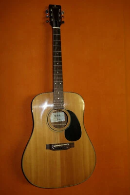 japan SIGMA DM5 ACOUSTIC DREADNOUGHT Solid SpruceTop AdjustableDrBridge mij 70s  - Image 1 of 4
